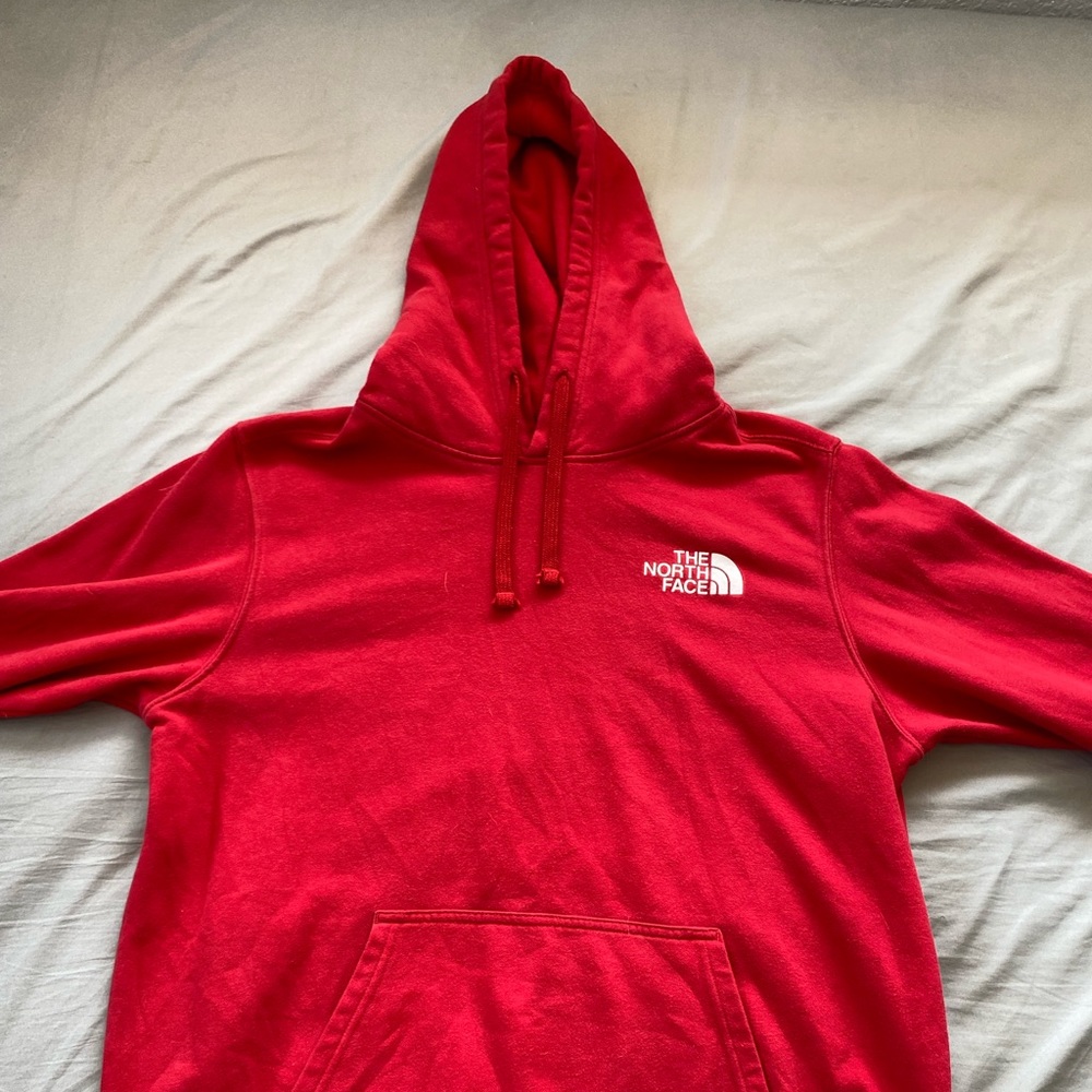 North Face Hoodie Red